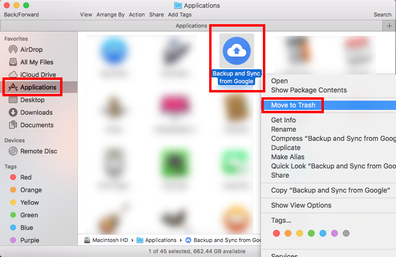 How To Delete Everything On Mac Except For Google Drive